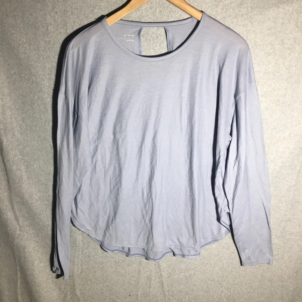 Womens Under Armour Shirt Back Cutouts Workout Athletic Athleisure Gym Casual